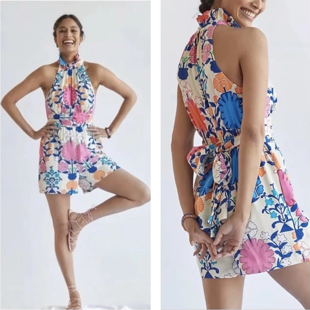 *As Is* New Anthropologie Plenty by Tracy Reese Women’s Romper Small Floral